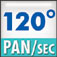 Pan 120 degrees